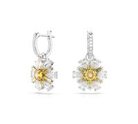 Orecchini pendenti Swarovski Idyllia fiore giallo rodio 5683243