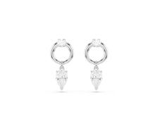 Swarovski Orecchini pendenti Mesmera, tagli misti, Bianco, Finitura Rodio