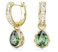 Orecchini pendenti Swarovski Stilla verdi placcato oro 5662922