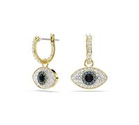 Orecchini a buco Swarovski Symbolica blu placcati oro 5692163