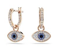 Swarovski Orecchini pendenti Symbolica, Occhio, Multicolore, Placcato color oro rosa