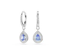 Swarovski Orecchini pendenti Una, Taglio Drop, Blu, Placcato rodio