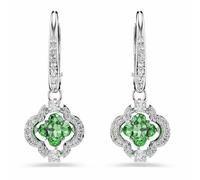 Swarovski Una Angelic Orecchini Pendenti, Tagli Misti, Verde, Placcato Rodio