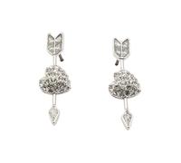Swarovski - Idyllia Heart With Arrow Earrings - - Accessories - Donna - Grigio - ONE SIZE