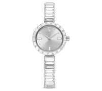 Swarovski Orologio Matrix Bangle, Fabbricato in Svizzera, Bracciale in cristallo, Tono argentato, Acciaio inossidabile