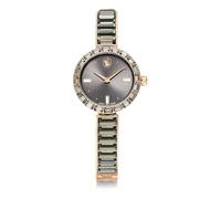 Swarovski Orologio Matrix Bangle, Fabbricato in Svizzera, Bracciale in cristallo, Grigio, Finitura in tono oro rosa