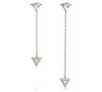 Swarovski Ortyx Orecchini Pendenti Asimmetrici, con ZirconiaSwarovski a Taglio Triangolare, Placcati in Tonalità Oro Rosa, Bianco