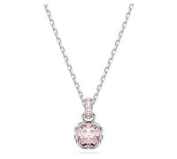 Swarovski Pendente Birthstone, Taglio squadrato, Giugno, Rosa, Placcato rodio