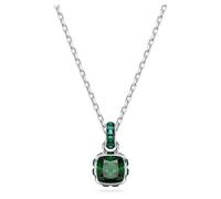 Swarovski Pendente Birthstone, Taglio squadrato, Maggio, Verde, Placcato rodio