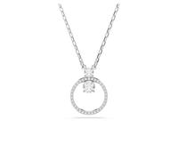 Swarovski Pendente Constella, Pavé, Taglio Round, Bianco, Placcato rodio