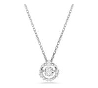 Swarovski Pendente Constella, Taglio Round, Dancing stone, Bianco, Placcato rodio