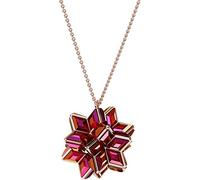 Swarovski Pendente Curiosa, Cristalli geometrici, Rosa, Placcato color oro Rosa