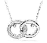 Swarovski Pendente Dextera, Anello concatenato, Bianco, Placcato rodio