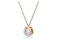 COLLANA PENDENTE DEXTERA TAGLIO ROUND ORO ROSA SWAROVSKI