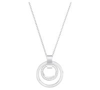Swarovski Pendente Hollow, bianco, Placcatura rodio