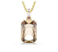 Swarovski Pendente Millenia, Taglio ottagonale, Caramello, Placcato oro