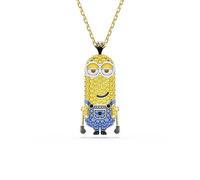 Swarovski Pendente Minions Kevin, Pavé, Multicolore, Placcato color oro