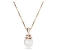 Swarovski Originally Collana Pendente, con Perla di Cristallo e Pavé di ZirconiaSwarovski , Placcatura in Tonalità Oro Rosa, Bianco