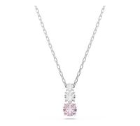 Swarovski Pendente Stilla Attract, Taglio Round, Rosa, Placcato rodio