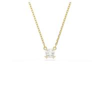 Swarovski Pendente Stilla, Taglio squadrato, Bianco, Placcato color oro