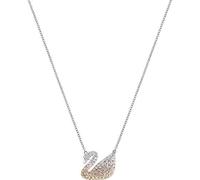 Swarovski Pendente Swarovski Iconic Swan, multicolore, Placcatura rodio