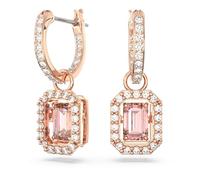 Swarovski Pink Crystal Bangle, Octagon Cut Pink Crystal in a Rose Gold Tone Plated Setting, from the Millenia Collection