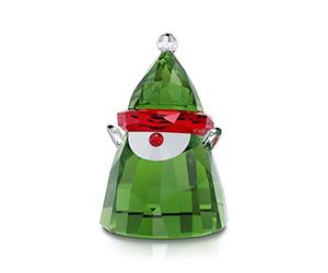 Swarovski Santas Elfo 5596386 - Statuetta in cristallo, multicolore, 4 cm