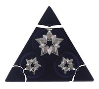 Swarovski - Set di decorazioni natalizie con cristalli, colore: Bianco