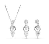 Swarovski Set Mesmera, Taglia pera, Taglia rotonda, Bianco, Bagno rodio