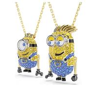 Swarovski Set Minions James and Henry, Pavé, Multicolore, Placcato color oro