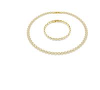 Swarovski - Set Regalo in Cristallo e Oro Design Elegante - - Accessories - Donna - Giallo - ONE SIZE