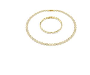 Swarovski - Set Regalo in Cristallo e Oro Design Elegante - - Accessories - Donna - Giallo - ONE SIZE