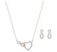 Swarovski Set Swarovski Infinity Heart, Bianco, Mix di Placcature