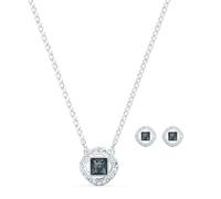 Swarovski Set Swarovski Angelic Square, grigio, placcato rodio, Esclusivi Amazon