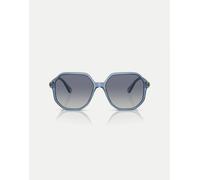 Swarovski - Sk6003 - Occhiali da sole irregolari blu opalino con lenti blu XL