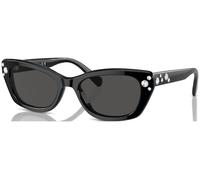 Swarovski Donna SK6019 100187 Occhiali da sole Acetato Nero Grigio Pillow Normale