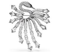 Swarovski Spilla The Vienna Collection, Cigno, Bianca, Placcato rutenio