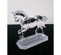 SWAROVSKI Statuetta di stallone arabo, marrone, trasparente
