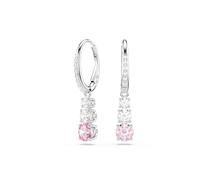Swarovski Stilla Attract Collezione, Round Cut, Rosa, Placcato rodio