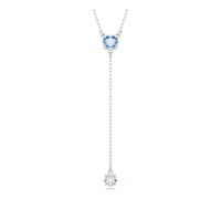 Swarovski Collana a Y Stilla Attract, Taglio Round, Blu, Placcato rodio