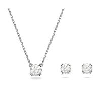 Swarovski Stilla Collezione parure, blanc, plaqué rhodium