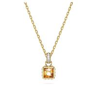SWAROVSKI Stilla 5648749 - Collana da donna in oro con ciondolo con zirconi gialli, misura unica, Acciaio inossidabile, Zirconia cubica