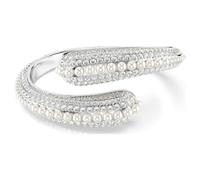 Swarovski Sublima 5692106 - Bracciale da donna placcato al rodio, con perle di cristallo, taglio rotondo, colore: bianco, One Size, Cristallo, Cristallo