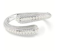 Swarovski Sublima 5700923 - Bracciale da donna placcato al rodio, con perle di cristallo, taglio rotondo, colore: bianco, One Size, Cristallo, Cristallo