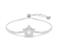 Swarovski Sublima Bracciale, Taglio Rotondo, Stella, Bianco, Placcato Rodio