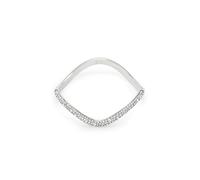 Swarovski Sublima Collezione bracciale jonc, taille ronde, blanc, plaqué rhodium