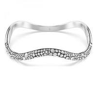 Swarovski Sublima Collezione bracciale jonc, taille ronde, blanc, plaqué rhodium