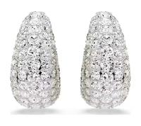 Swarovski Sublima - Orecchini pendenti placcati al rodio, colore: Bianco, 3.5 cm x 1.7 cm, Cristallo, Cristalli