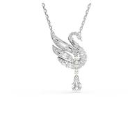 Swarovski Pendente Swan Vienna, Cigno, Bianco, Placcato rodio