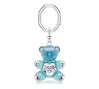 Swarovski Portachiavi 'Teddy' blu / argento / trasparente Donna Swarovski One Size